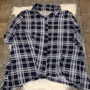 plaid button down shirt